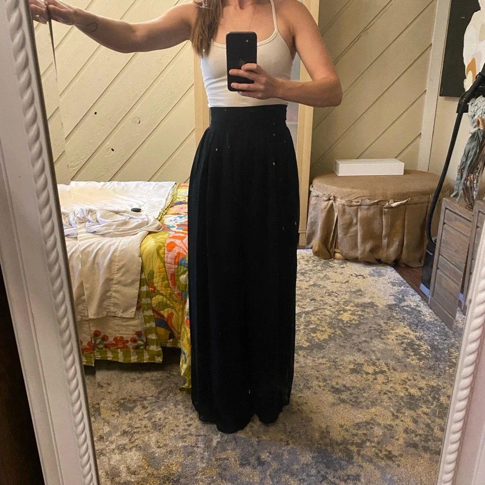 Carmen Marc Valvo Silk Pants - Picture 1 of 12